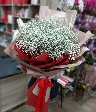 Букет цветов из: Гипсофила в Новосибирске