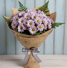 Букет цветов из:  Хризантемы в Новосибирске