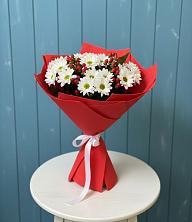 Букет цветов из:  Хризантемы в Новосибирске