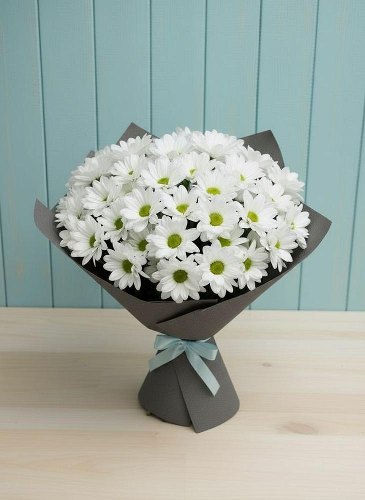 Букет цветов из: Хризантемы в Новосибирске